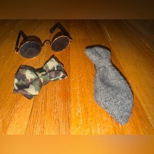 Stylish Pet Sunglasses and Bow Ties Set